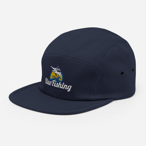 Blue Fishing Hat Cap Five Panel