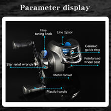 Load image into Gallery viewer, GLS 12kg Max Drag Fishing Reel Professional Ultra Light 7.2:1 Gear Ratio High Speed Freshwater Saltwater Fishing Reel