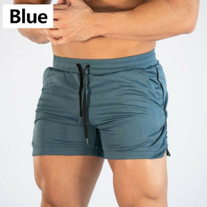 Summer Gyms Workout Male Breathable Mesh Quick Dry Sportswear Jogger Beach Solid Shorts Men Fitness Bodybuilding Shorts