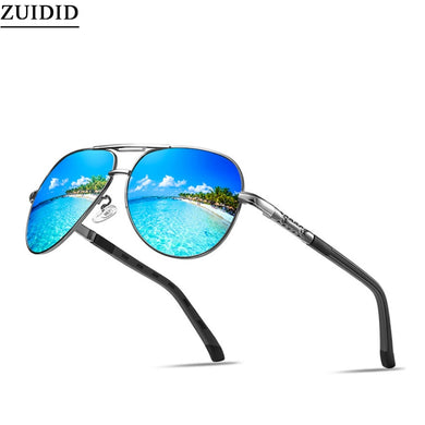 Fashion Pilot Polarized Sunglasses Men Outdoor Retro Gafas De Sol Polarizadas Polar Luxury Driving Glasses Vintage Blue Okulary