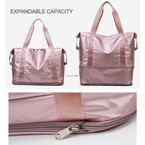 Yoga Fitness Gym Bags Women's Pink Sports Bolsos for Gym Swimming bag Dry Wet Travel Duffle 2021 Weekend Shoulder bag