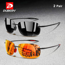 Load image into Gallery viewer, DUBERY Square Rimless Sunglasses Men Driving Shades Ultralight  Glasses Frame Outdoor Fishing Sun Glasses UV400 Eyewear 2 Oculos