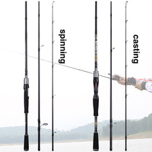 Load image into Gallery viewer, MIFINE MAXIMUS Fishing Rod 1.8m 2.1m 2.4m 2.7m 3.0m30T Carbon Spinning Baitcasting FUJI Guide Travel Rod 3-50g ML/M/MH