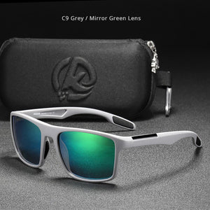 Rectangular TR90 Frame Polarized TAC 1.1mm Lens Ultra Light Sunglasses Men Women Sports Driving Eyewear Gafas de sol para hombre