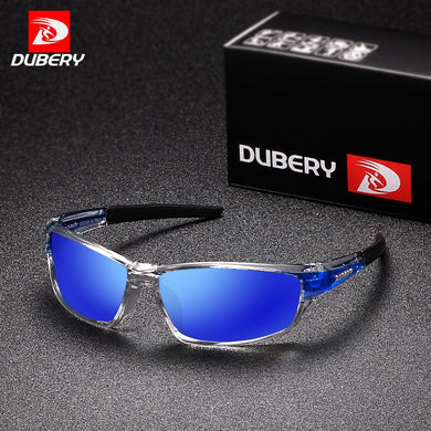 DUBERY Sunglasses Men's Polarized Driving Sport Sun Glasses For Men Women Square Color Mirror Luxury Brand Designer2021 620