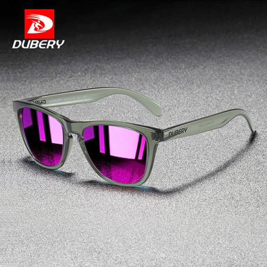 DUBERY Fashion Mirror Polarized Sunglasses Men Women Outdoor Casual Sun Glasses for Mens Driving Fishing Vintage Shades UV400