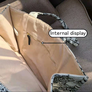JIOMAY Luxury Designer Handbag Brand Top Handle Bags for Women Jacquard Embroidery Shopper Beach Bag Shoulder Tote Bag Wholesale
