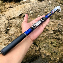 Load image into Gallery viewer, Portable High Carbon 3.0/2.7/2.4/2.1/1.8/1.5M Fishing Rod Spinning Telescopic Spinning Rod Ultralight Rock Fishing Rod
