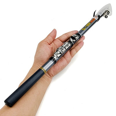 Fishing Rod Ultra-durable 1.5-3.0m Rock Fishing Rod Telescopic Carbon Fiber Rod Spinning
