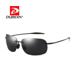 DUBERY 2020 Polarized Sunglasses Men Brand Designer Fashion Rimless Sports Style  Sun Glasses Outdoor Sport  Fishing Goggles X3