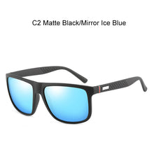Load image into Gallery viewer, Unisex Fashion Polarized Sunglasses Man Women Mirror Plastic Square Shades UV400 Driving Sport Sun Glasses With Free Box