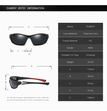 Load image into Gallery viewer, DUBERY Polarized Night Vision Sunglasses Men&#39;s Driving Sun Glasses For Men Square Sport Brand Luxury Mirror Shades Oculos 120
