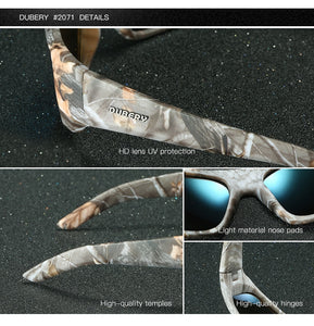 DUBERY Brand Design Men's Glasses Polarized Night Vision Sunglasses Men's Retro Male Sun Glass For Men UV400 Shades 1418