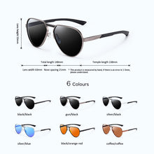 Load image into Gallery viewer, 2022 Men&#39;s polarized sunglasses with full aluminium magnesium frame outdoor fishing sunglasses driving sunglasses