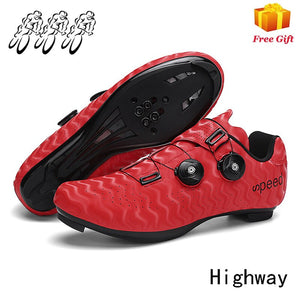 Cycling Shoes Men Road Bike Sneakers Discoloration Ultralight Outdoor Sports Self-Locking SPD Bicycle Shoes Zapatos Ciclismo