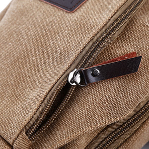Men Shoulder Bags Canvas Waist Packs Sling Bag Crossbody Outdoor Sport Chest Messenger Bag Male Small Travel Phone Purse Bolsa