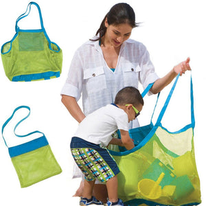 Children Sand Away Protable Mesh Bag Kids Toys Storage Bags Swimming Large Beach Bag for Towels Women Cosmetic Makeup Bag