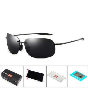 DUBERY 2020 Polarized Sunglasses Men Brand Designer Fashion Rimless Sports Style  Sun Glasses Outdoor Sport  Fishing Goggles X3