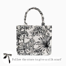 Load image into Gallery viewer, JIOMAY Luxury Designer Handbag Brand Top Handle Bags for Women Jacquard Embroidery Shopper Beach Bag Shoulder Tote Bag Wholesale