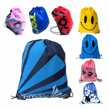 Load image into Gallery viewer, Double Layer Drawstring Gym Waterproof Backpacks Swimming Sports Beach Bag Travel Portable Fold Mini Double Shoulder Bags