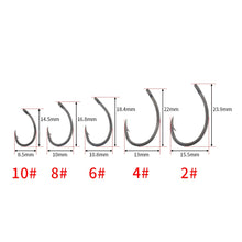 Load image into Gallery viewer, Hirisi 50pcs Coating High Carbon Stainless Steel Barbed hooks Carp Fishing Hooks Pack with Retail Original Box 8011
