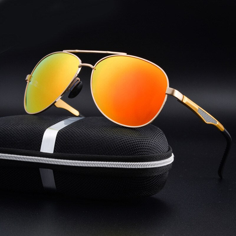 Aluminum Polarized Sunglasses Men aviation Sun Glases oculos aviador de sol masculino zonnebril mannen lunette soleil homme