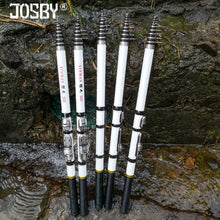 Load image into Gallery viewer, Telescopic Rock Fishing Rod Spinning fly Carp Feeder carbon fiber Pesca 3M 2.7M 2.4M 2.1M 1.8M 1.5M Mini travel Rod seat
