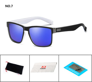 DUBERY Brand Design Polarized Sunglasses Men Driver Shades Male Vintage Sun Glasses For Men Spuare Mirror Summer UV400 Oculos