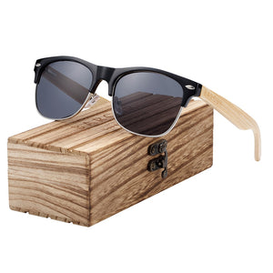 BARCUR Brand Bamboo Polarized Sunglasses Wood Sun Glasses Men Women UV400 Protection lentes de sol hombre