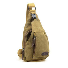 Load image into Gallery viewer, Men Shoulder Bags Canvas Waist Packs Sling Bag Crossbody Outdoor Sport Chest Messenger Bag Male Small Travel Phone Purse Bolsa