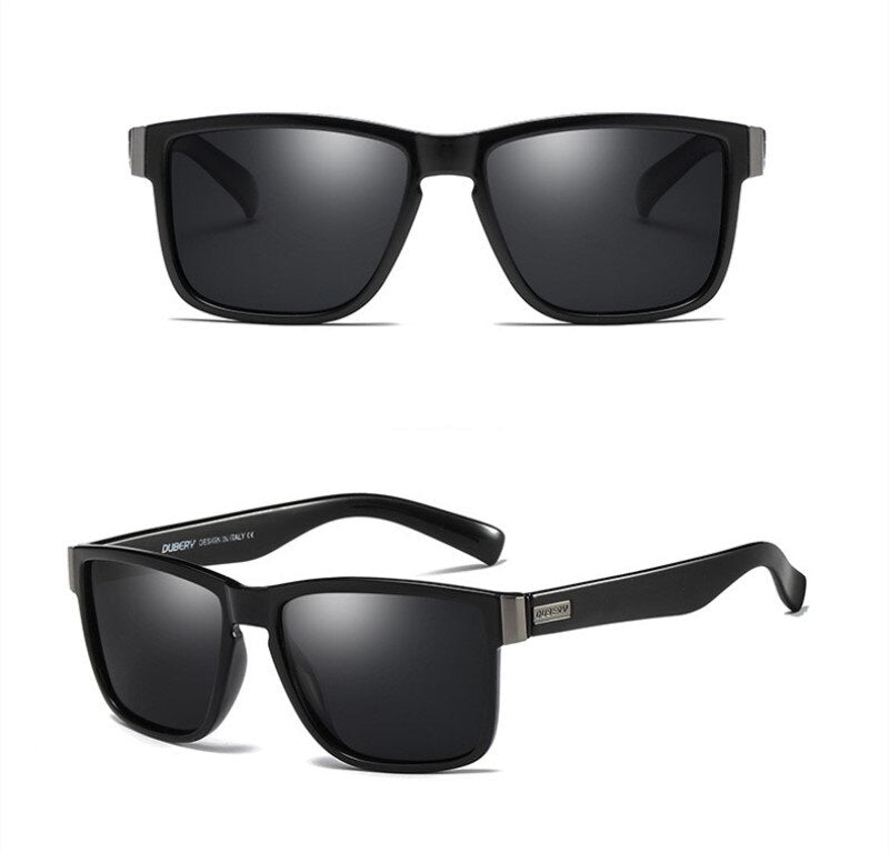 DUBERY Fashion Polarized Sunglasses Fishing Camping Hiking Sunglasses Male Sun Glasses For Men Retro Cheap Luxury Brand Designer