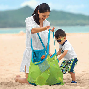 Children Sand Away Protable Mesh Bag Kids Toys Storage Bags Swimming Large Beach Bag for Towels Women Cosmetic Makeup Bag