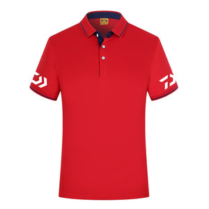 DAIWA Sport Polo Shirt Fishing T-shirt Fishing Shirt Anti-UV Quick Dry Outdoor Breathable Cycling Clothing Tees face neck