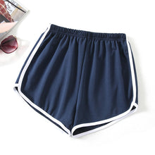 Load image into Gallery viewer, Sports Shorts Women Summer New Candy Color Anti Emptied Skinny Shorts Casual Lady Elastic Waist Beach Correndo Short Pants