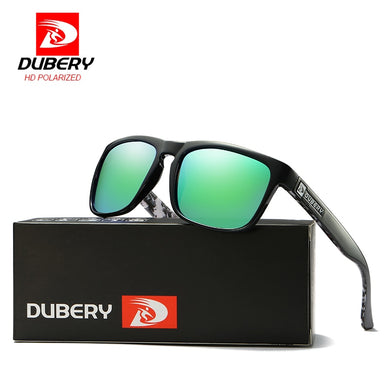 DUBERY Brand Design Polarized Sunglasses Men Driving Shades Male Vintage Sun Glasses For Men Spuare Mirror Cool UV400 Oculos