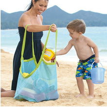 Load image into Gallery viewer, Children Sand Away Protable Mesh Bag Kids Toys Storage Bags Swimming Large Beach Bag for Towels Women Cosmetic Makeup Bag