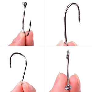 50pcs / 20pcs / Box Circle Carp Eyed Fishing Hook Size 2-22# Ring eye Japan Fishhooks Fishing Hooks Single Jig Fish Hook Tackle