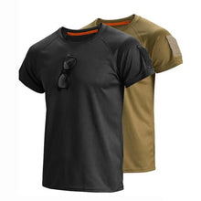Load image into Gallery viewer, Men Summer Fast Dry Pullerover O-Neck Tees Army Military Tactical Camping Trekking Fishing Climbing Quick Run Sport Dry T-Shirt