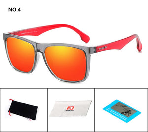 DUBERY Square Men's Summer UV Polarized Sunglasses Brand Designer Driving Driver Mirror Sunglass Male Shades For Men Oculos D150