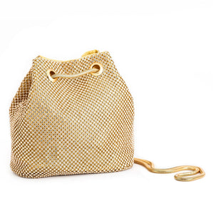 Fashion Women Bucket Shoulder Bag With Sequin Crossbody Bag Evening Party Sliver Gold Purse Girl Handbags Female Clutches Bolsos