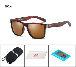 DUBERY Polarized Sunglasses Brand Design Men Driver Shades Male Vintage Sun Glasses For Men Spuare Mirror Summer UV400 Oculos