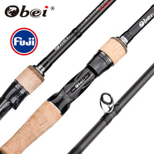 Load image into Gallery viewer, Obei HURRICANE 1.8/2.1/2.4/2.7/3.0m Casting Spinning Fishing Rod Fuji Or TS Guide Baitcasting Travel pesca M/ML/MH/H Rod