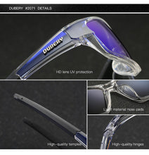 Load image into Gallery viewer, DUBERY Sunglasses Men&#39;s Polarized Driving Sport Sun Glasses For Men Women Square Color Mirror Luxury Brand Designer2021 620