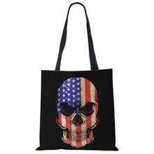 Load image into Gallery viewer, USA Independence Day Print Tote Shoulder Bag For Women Shopping Reusable Bags Large Travel School Beach Bags