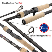 Load image into Gallery viewer, Obei HURRICANE 1.8/2.1/2.4/2.7/3.0m Casting Spinning Fishing Rod Fuji Or TS Guide Baitcasting Travel pesca M/ML/MH/H Rod