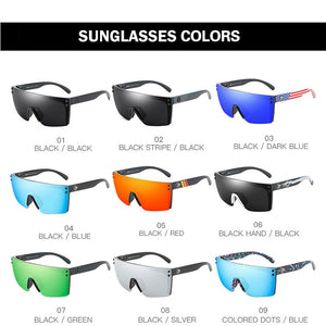 DUBERY New Sports Polarized Sunglasses Square Frame Outdoor Sunglasses Men Women TAC Lens
