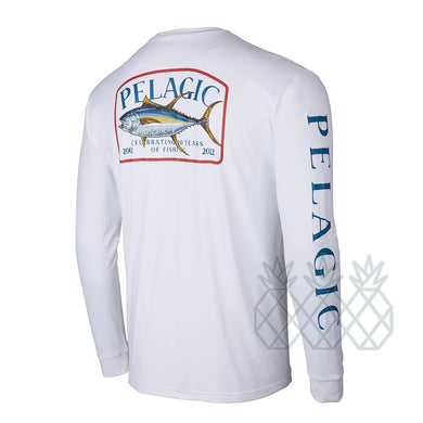 PELAGIC Fishing T Shirts for Men Summer UV Sun Protection Long Sleeve Performance Fishing Shirts Custom UPF 50+ Camisa Pesca