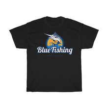 Load image into Gallery viewer, Blue Fishing T-Shirt Unisex Heavy Cotton
