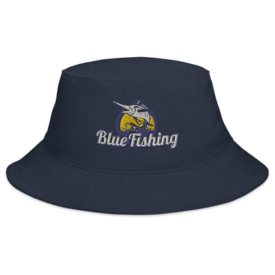 Blue Fishing Hat Cap Bucket