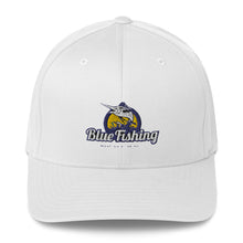 Load image into Gallery viewer, Blue Fishing Hat Cap Structured Twill